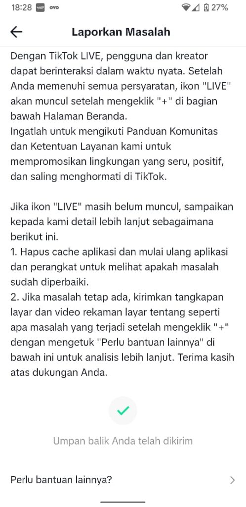 Pilih opsi Tidak